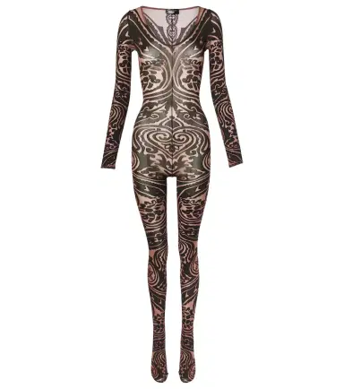 Wolford x Etro Tattoo paisley catsuit | Thumbnail 1