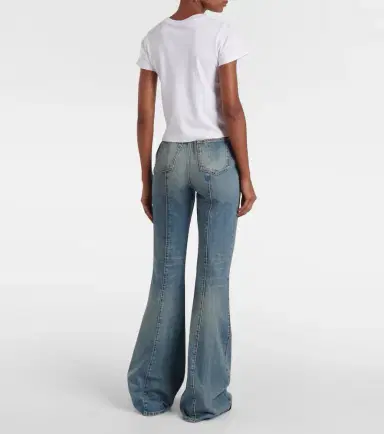 Alexander McQueen Skull cropped cotton jersey T-shirt | Thumbnail 2