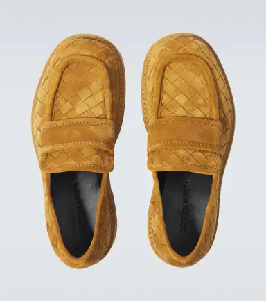 Bottega Veneta Haddock Intrecciato suede loafers | Thumbnail 6