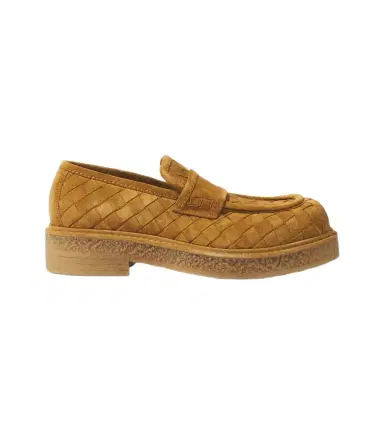 Bottega Veneta Haddock Intrecciato suede loafers | Thumbnail 1
