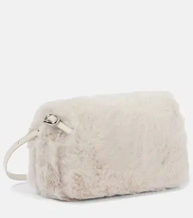 Roger Vivier Viv Choc embellished faux shearling wallet | Thumbnail 3