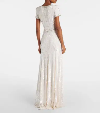 Jenny Packham Bridal Kira embellished gown | Thumbnail 5