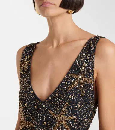 Rixo Star Fish sequined minidress | Thumbnail 5