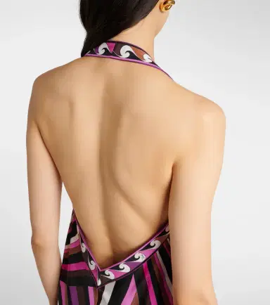 Pucci Iride silk twill maxi dress | Thumbnail 4