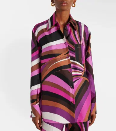 PUCCI Iride silk twill shirt | Thumbnail 3