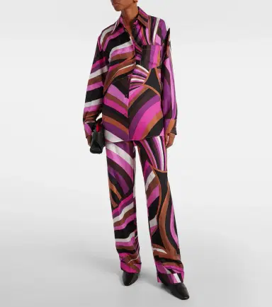 PUCCI Iride silk twill shirt | Thumbnail 4