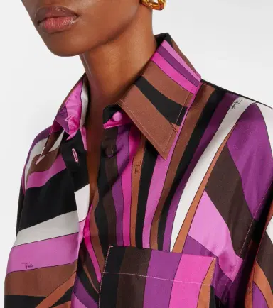 PUCCI Iride silk twill shirt | Thumbnail 5