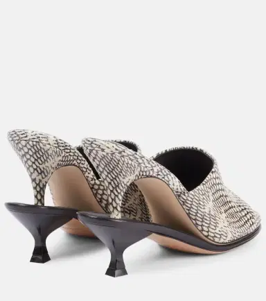 Jacquemus Doubles snake-effect leather mules | Thumbnail 3 Jacquemus Doubles snake-effect leather mules | Thumbnail 3