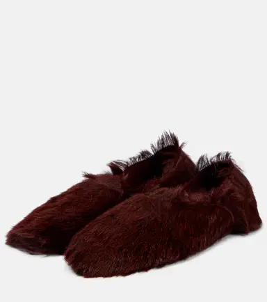 Jil Sander Calf hair flats | Thumbnail 3
