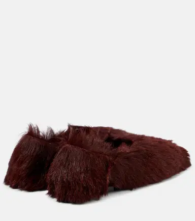 Jil Sander Calf hair flats | Thumbnail 4