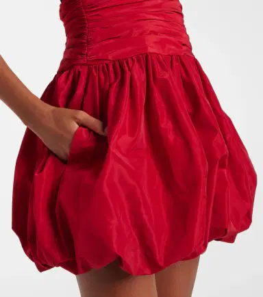 Staud Loren ruched minidress | Thumbnail 2