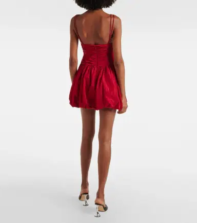 Staud Loren ruched minidress | Thumbnail 6