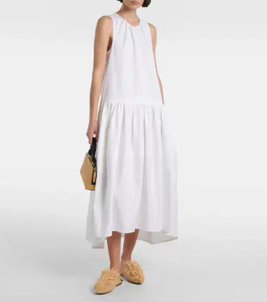 Jil Sander Fringed raffia mules | Thumbnail 5