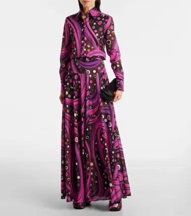 PUCCI Fontane cotton muslin maxi skirt | Thumbnail 3