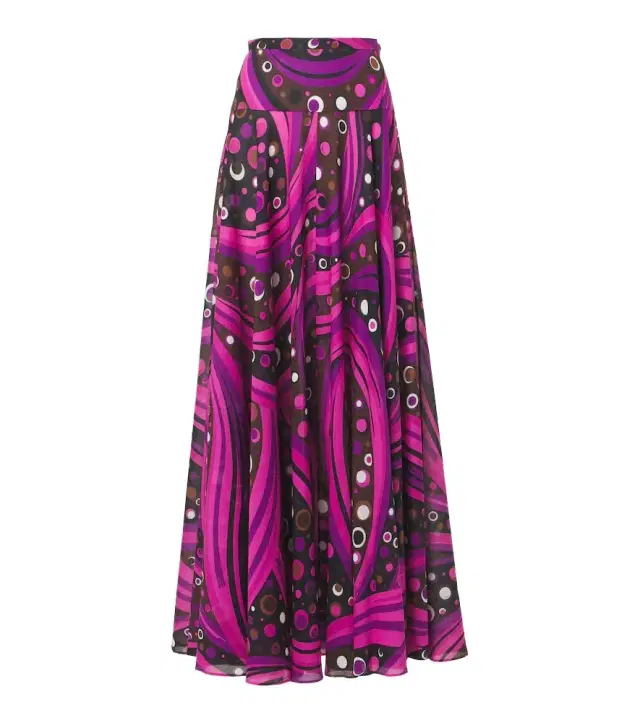 Fontane cotton muslin maxi skirt