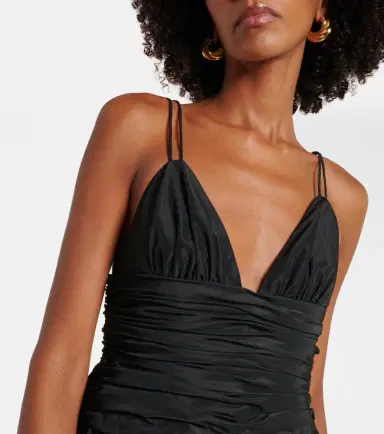 Staud Loren ruched minidress | Thumbnail 4