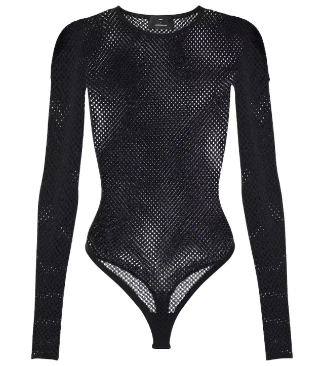 Wardrobe. NYC x RHW Web wool-blend bodysuit