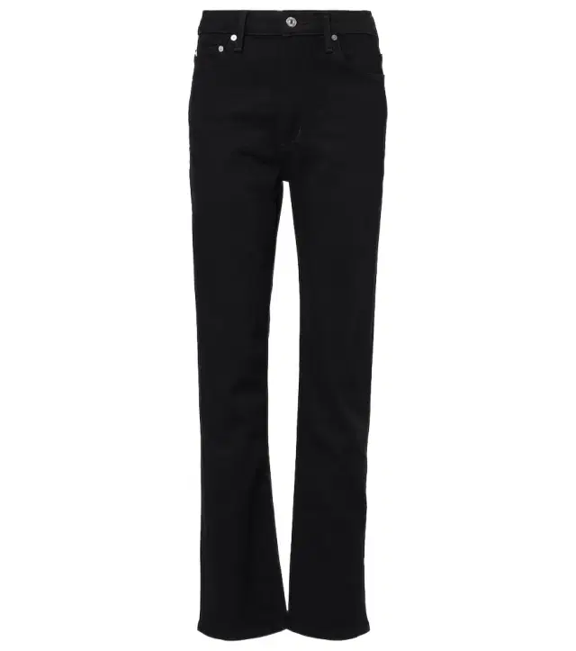 Zurie Long high-rise straight jeans