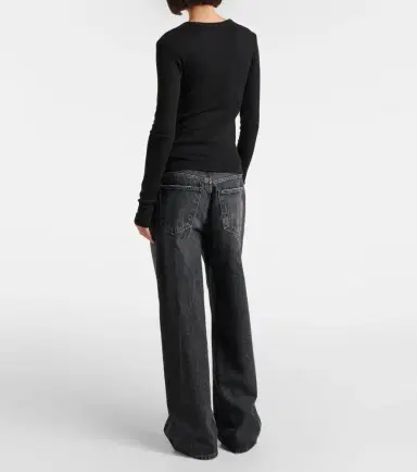 Citizens of Humanity Bina ribbed-knit jersey top | Thumbnail 3