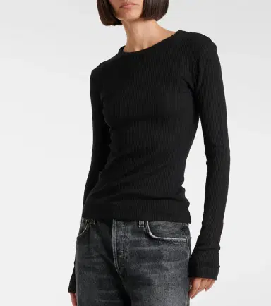 Citizens of Humanity Bina ribbed-knit jersey top | Thumbnail 4