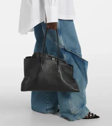 The Attico La Passeggiata Medium leather tote bag | Thumbnail 6