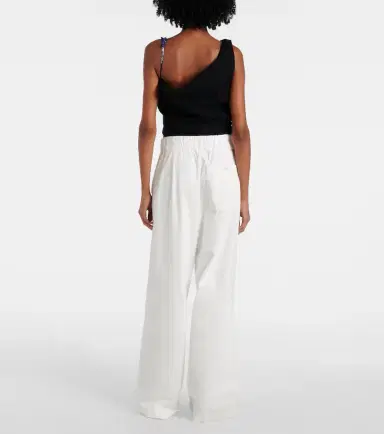 Dries Van Noten High-rise cotton wide-leg pants | Thumbnail 5