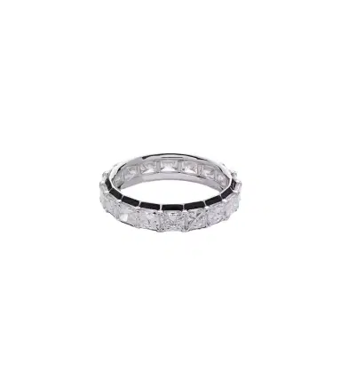 Kamyen Radiant Eternity 18kt white gold and enamel pinky ring with diamonds | Thumbnail 1 Kamyen Radiant Eternity 18kt white gold and enamel pinky ring with diamonds | Thumbnail 1