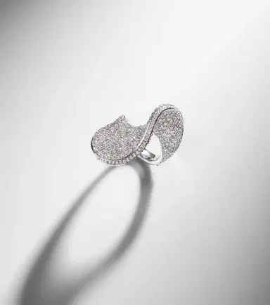 Kamyen 18kt white gold ring with diamonds | Thumbnail 3