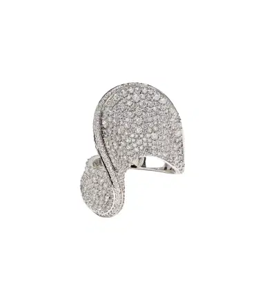 Kamyen 18kt white gold ring with diamonds | Thumbnail 1