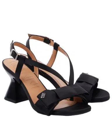 Ganni Bow-detail slingback pumps | Thumbnail 1