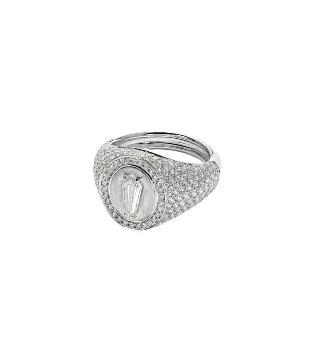 Kamyen Kite 18kt white gold ring with diamonds