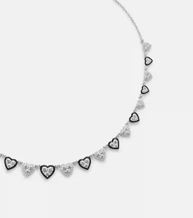 Kamyen 18kt white gold (750/1000) and enamel choker with diamonds | Thumbnail 2 Kamyen 18kt white gold (750/1000) and enamel choker with diamonds | Thumbnail 2