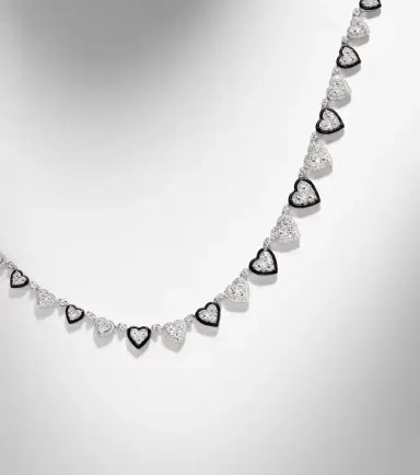 Kamyen 18kt white gold (750/1000) and enamel choker with diamonds | Thumbnail 6 Kamyen 18kt white gold (750/1000) and enamel choker with diamonds | Thumbnail 6