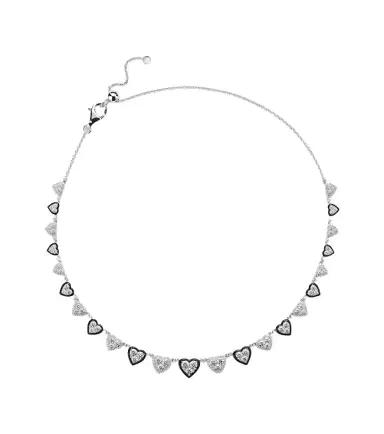 Kamyen 18kt white gold (750/1000) and enamel choker with diamonds | Thumbnail 1 Kamyen 18kt white gold (750/1000) and enamel choker with diamonds | Thumbnail 1