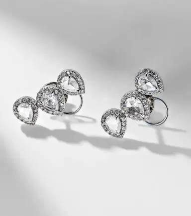 Kamyen Kanika 18kt white gold earrings with diamonds | Thumbnail 5