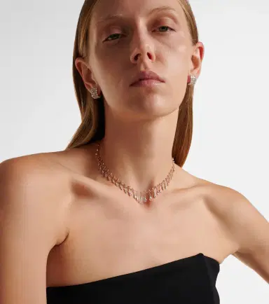 Kamyen Golden Drop 18kt rose gold necklace with diamonds | Thumbnail 6