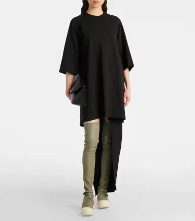 Rick Owens Stockings over-the-knee leather sneakers | Thumbnail 5
