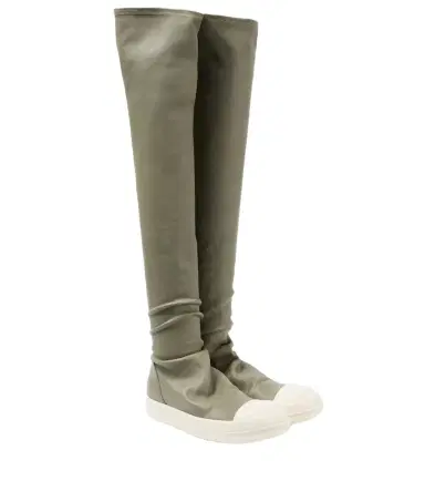 Rick Owens Stockings over-the-knee leather sneakers | Thumbnail 1