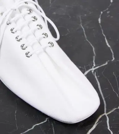 Toteme Canvas lace-up flats | Thumbnail 3