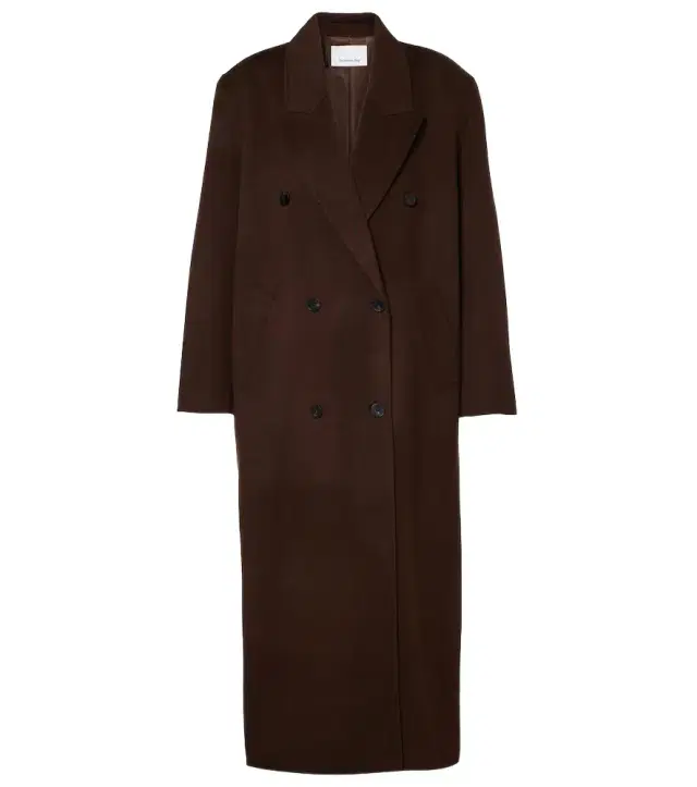 The Frankie Shop Gaia double-breasted wool-blend coat