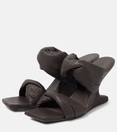Rick Owens Twisted Cantilever 80 leather mules | Thumbnail 4