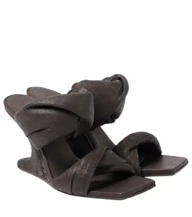 Rick Owens Twisted Cantilever 80 leather mules | Thumbnail 1