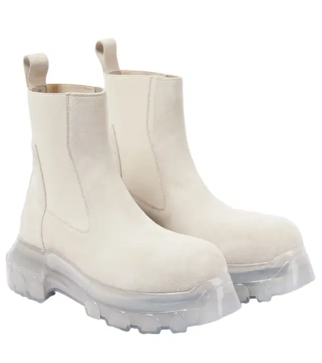 Rick Owens Beatle Tractor leather ankle boots