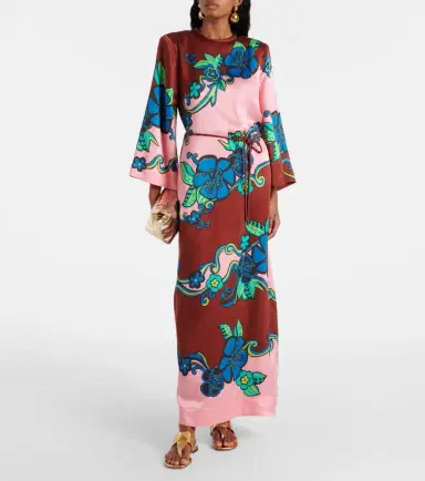 Alemais Alémais Printed silk satin maxi dress | Thumbnail 2