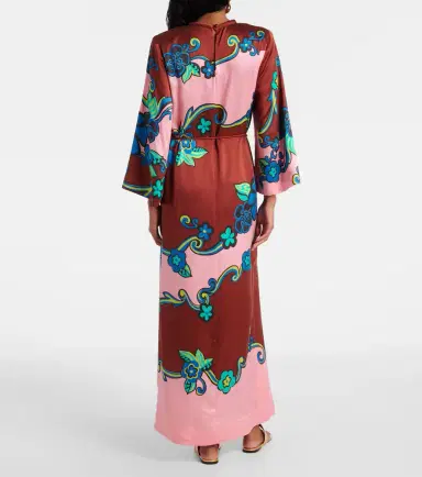 Alemais Alémais Printed silk satin maxi dress | Thumbnail 3