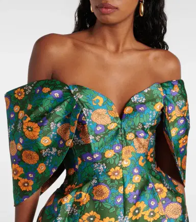 Alemais Alémais Printed off-shoulder corset dress | Thumbnail 3