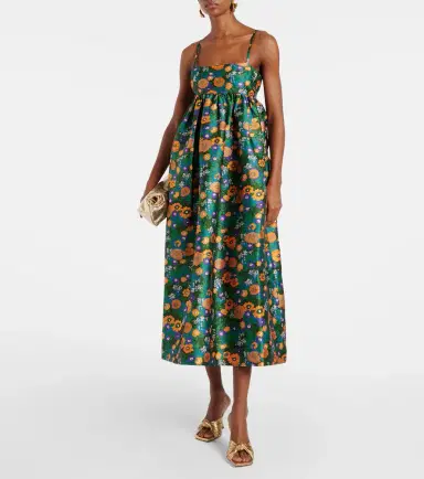 ALÉMAIS Alémais Printed open-back midi dress | Thumbnail 2