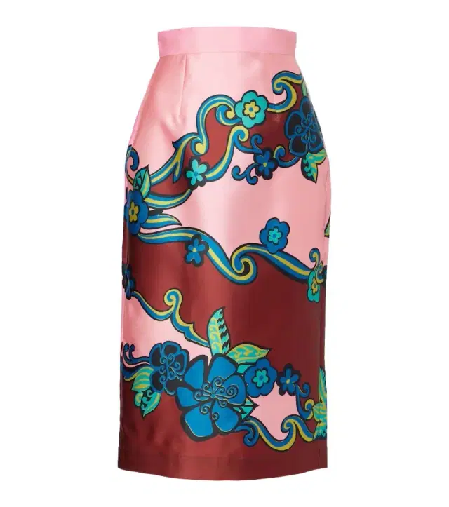 Alemais Alémais Floral high-rise midi skirt