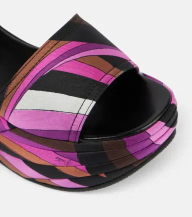 PUCCI Pucciami Iride satin platform sandals | Thumbnail 2 PUCCI Pucciami Iride satin platform sandals | Thumbnail 2
