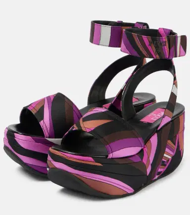 PUCCI Pucciami Iride satin platform sandals | Thumbnail 3 PUCCI Pucciami Iride satin platform sandals | Thumbnail 3